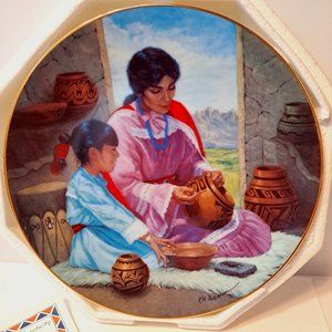 Beautiful Creations from Proud Indian Families 1993 Hamilton Mint Plate